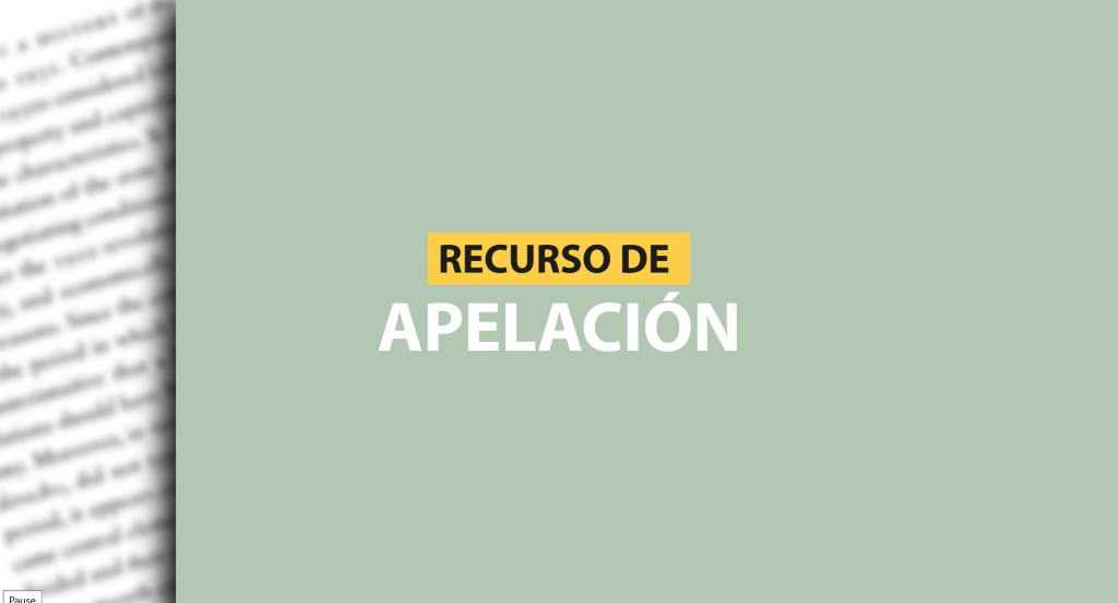 Recurso de apelación
